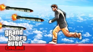 НА ГРАНИ СРЫВА С ОГРОМНОЙ ВЫСОТЫ НА ОЧЕНЬ УЗКОЙ ПЛАТФОРМЕ ► GTA 5 ONLINE (Угар)