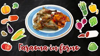 FARAONA IN FORNO E PEPERONATA