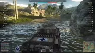 Warthunder STRV-81 Hull down, crazy bounces