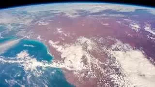 ISS Timelapse - Entering Australia from Dampier (10 Gennaio 2015)