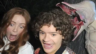 'Stranger Things' Cast Gets SCARED By Real Life Upside Down at Universal Studios