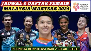 Optimis Juara Lagi! Jadwal & Daftar Lengkap Pemain Badminton Malaysia Masters 2024