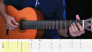 Canon in D - Fingerstyle Guitar TAB + Chord