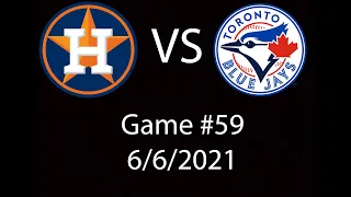 Astros VS Blue Jays  Condensed Game Highlights 6/6/21