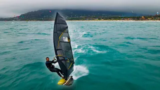 Challenging the Chop: Thrilling Slalom Windsurfing in Tarifa!