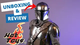 HOT TOYS CHROME MANDALORIAN & Grogu Season 2 Beskar Deluxe UNBOXING & REVIEW