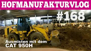 VLOG#168 Stall ausmisten mit Radlader CAT 950H, Häckseln mit der Jenz Cobra Hofmolkerei Farmvlog