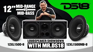 DS18 12XL1500 & 12XL1500MB PRO XL 12" Mid-Range - Mid-Bass LoudspeakerLoudspeaker 750 Watts Rms