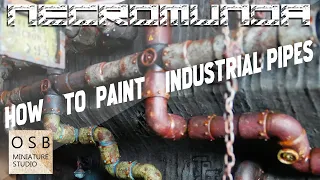 How to Paint NECROMUNDA Industrial Terrain Pipes | Warhammer Terrain Painting