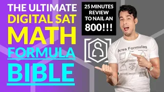 Digital SAT Math Formula Bible - 34 ESSENTIAL Formulas and Properties to earn an 800!