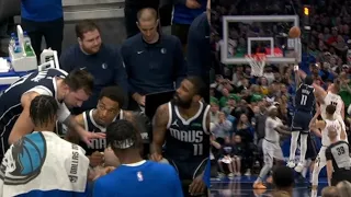 KYRIE TO LUKA "I GOT THIS! IM GOIN FOR GAME WINNER!" THEN HITS LEFT HAND GAME WINNER! BUZZER BEATER!