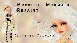 OOAK Monster High Meeshell Mermaid Tattered Fairy Speed Paint by Skeriosities