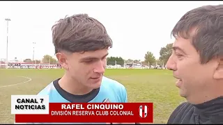 COLONIAL GANÓ LOS DIEZ PARTIDOS QUE JUGÓ EN DIVISIÓN RESERVA-RAFAEL CINQUINO