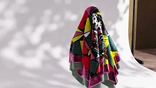 Promo Video for a Fashion Luxury Brand of Silk Scarves, FRACTALS