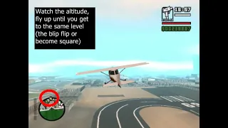 Freefall (plane mission) Easy way GTA SA gameplay