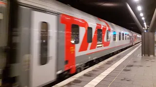 Euronight Moskau - Erfurt - Paris / RZD / Nachtzug / Einfahrt in Erfurt