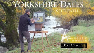 Artist 'Andrew Moodie' plein air in the Yorkshire Dales by T.P. Visuals