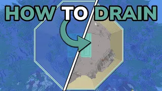 HOW TO DRAIN THE OCEAN MONUMENT IN MINECRAFT 1.20.5 - TUTORIAL