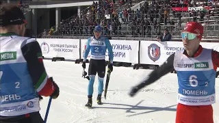 Скандал на чемпионате России по лыжам. Удары лыжей и палкой Владислава Афанасьева и Антона Быкова