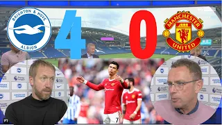 Brighton 4-0 Manchester United; Worst Humiliation in Manchester United's Modern History.All Reaction