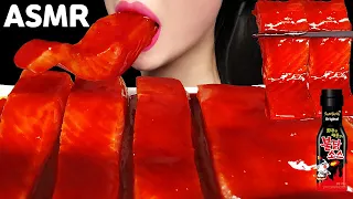 🔥ASMR SALMON SPICY FIRE CHICKEN SAUCE 불닭소스 연어회 먹방 EATING SOUNDS MUKBANG NO TALKING