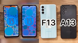 OneUI 5 & Android 13 / Samsung Galaxy F13 vs Samsung Galaxy A13