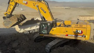 Brand New Caterpillar 395 Excavator, The First Loads - Sotiriadis Mining Works - 4k