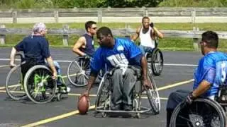 Wheelchair football at Gillette Stadium