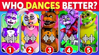 Who DANCES Better? 💃🎶 Five Nights at Freddy's Edition 🐻 Freddy Fazbear, Roxy, Chica, Monty,...