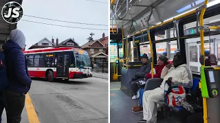 Toronto Bus Ride from Coxwell Station to East York