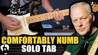 COMFORTABLY NUMB Full Guitar Solos TAB lesson | TCDG