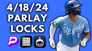 MLB PLAYER PROP PRIZEPICKS/SLEEPER LOCKS - 4/18/24 - FREE PICKS - BEST HIT PROP PAYLAYS - MLB BETS