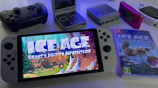 Ice Age Scrat's Nutty Adventure | 4 min Review | Switch OLED handheld gameplay