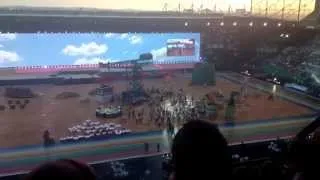 Some of the Glasgow 2014 Commonwealth Games Opening Ceremony Live at Celtic Stadium.
