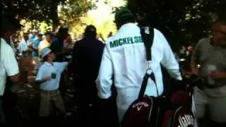 Awkward Phil Mickelson Fist Bump