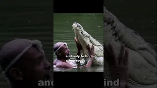 The Man Who Swims With Crocodile
