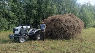 Собраны остатки сена на любимом Тракторке ☺️👍