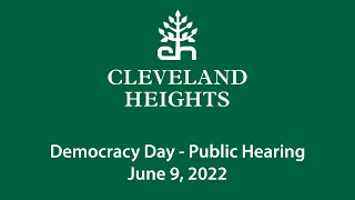 Cleveland Heights Democracy Day June 9, 2022