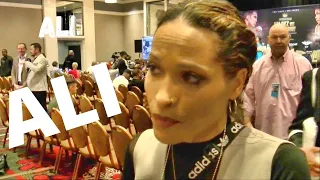 Rasheda Ali on watching her son, Nico Ali box compared to her dad, Muhammad Ali