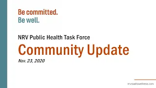 Community Update with Dr. Bissell (Nov. 23, 2020)