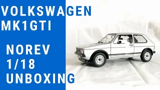Norev 1/18 VW Golf Mk1 GTI Unboxing