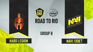 CS:GO - NAVI.1XBET vs. Hard Legion Esports [Dust2] Map 2 - ESL One Road to Rio - Group B - CIS