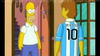 Messi en los Simpsons