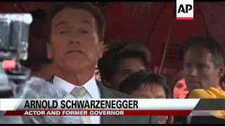 Schwarzenegger inaugurates museum, brings son