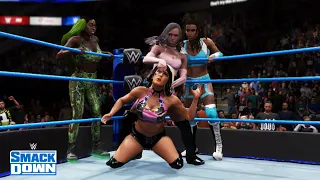 WWE 2K20 SMACKDOWN TONI STORM,ALIYAH, & NAOMI VS NAYVEE,IO SHIRAI, & CHARLOTTE FLAIR