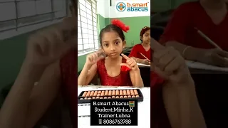 Little Girl Answering Abacus Questions🧮#makeyourchildageniuswithlubna #study #Abacus #shorts