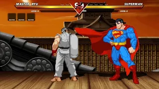 MASTER RYU & MASTER KEN vs SUPERMAN - VERY INCREDIBLY EXCITING FIGHT !