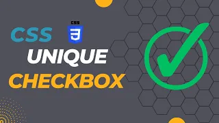 Create unique round checkbox using CSS | Css tutorial | Unique checkbox