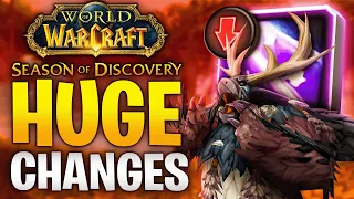 BIG UPDATES For Phase 2 ALREADY! STV Event Fixes, Boomkin Nerfs, and MORE! | Season of Discovery