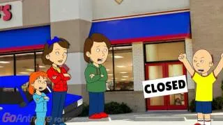 Caillou misbehaves at Chuck E Cheese's